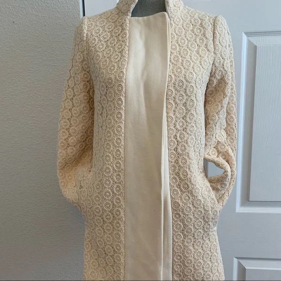 PIM & LARKIN size XS stunning cream jacket with crochet embroidery detail - Picture 5 of 16